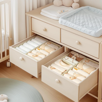 Adjustable Divided Drawer Box for Organizing Socks, Ties, Bras and Scarves