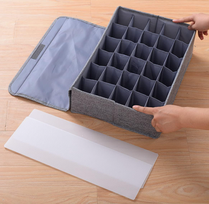 10 Pack Foldable Drawer Baskets for Baby Clothes, Socks and Underwear