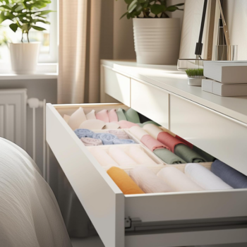 12 Pack Fabric Drawer Organizers for Sorting Socks, Baby Clothes and Small Garments