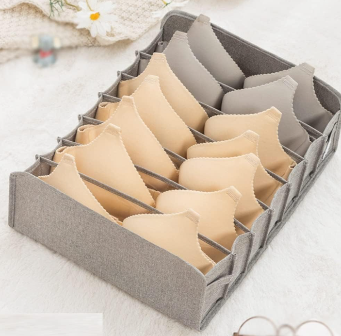12 Compartment Drawer Organizer for Socks, Scarves, Ties and Bras